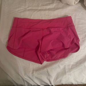 Lululemon shorts hot pink sonic pink